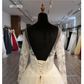 Chinese gown wedding long sleeve wedding dress with sleeve